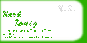 mark konig business card